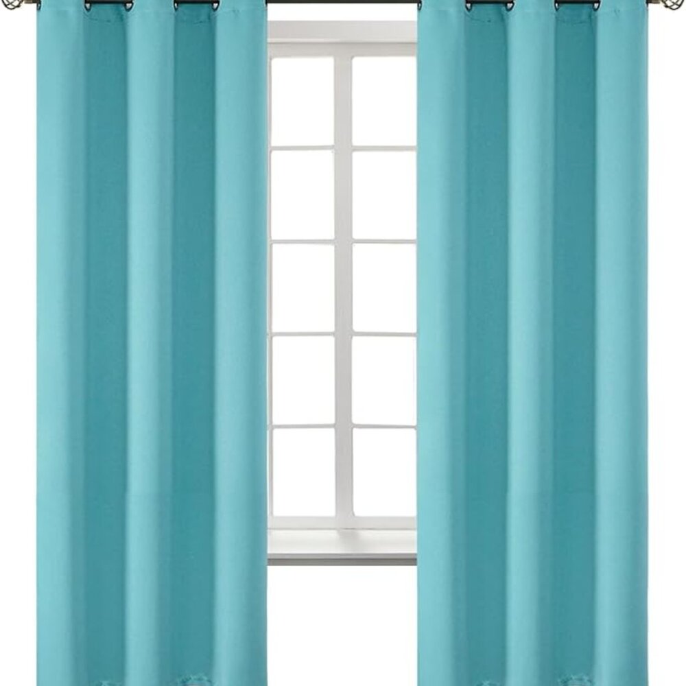 Aqua (Blackout) Curtains - 2 Panels